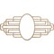 Ekena Millwork Elizabeth Wood Fretwork Pierced Ceiling Medallion, Red Oak, 18"W x 9"H x 5"IW x 8 1/2"IH x 3/8"T CMWP18X09X0375EBRO - alternate 1
